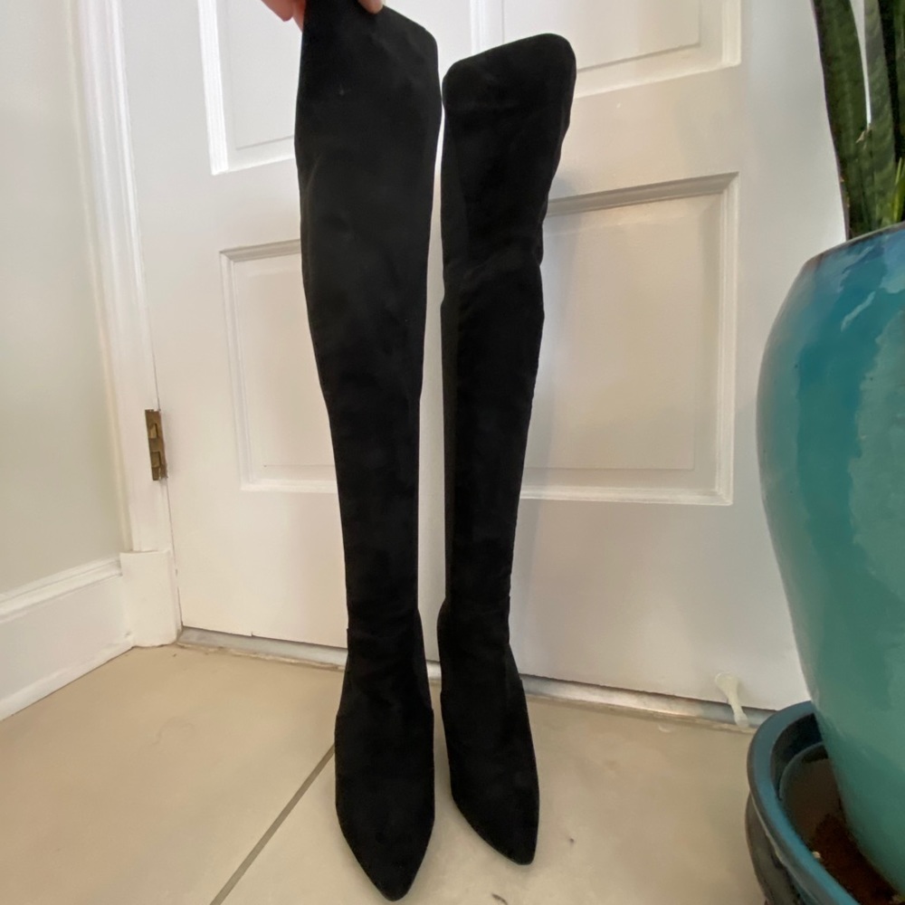 Steve Madden Thigh High, Sky High Microsuede Boot